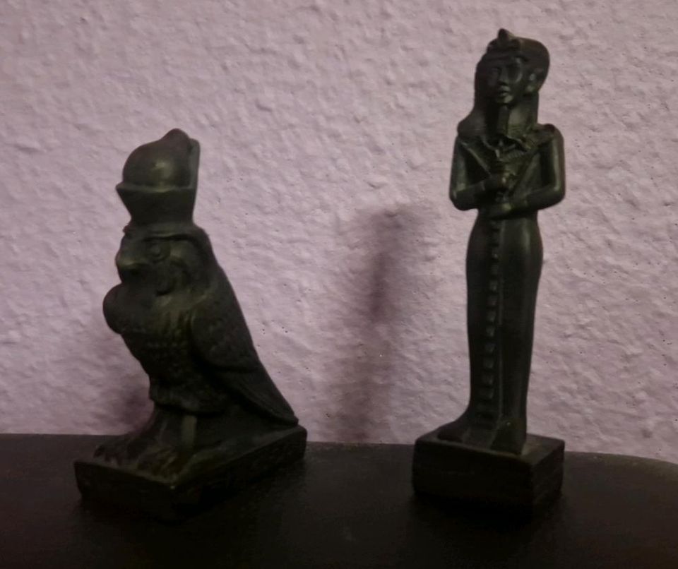 2X Kleine Altägyptische Figuren Statue in Gröbenzell