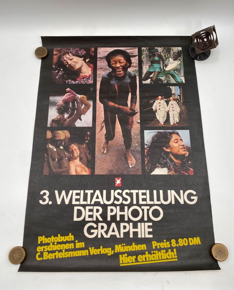 * POSTER PLAKAT 3. WELTAUSSTELLUNG DER PHOTOGRAPHIE 1973 in Berlin
