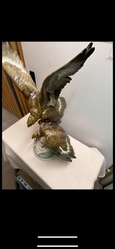 Porzellan Skulptur hutschenreuther Adler signiert Karl tutter in Essen
