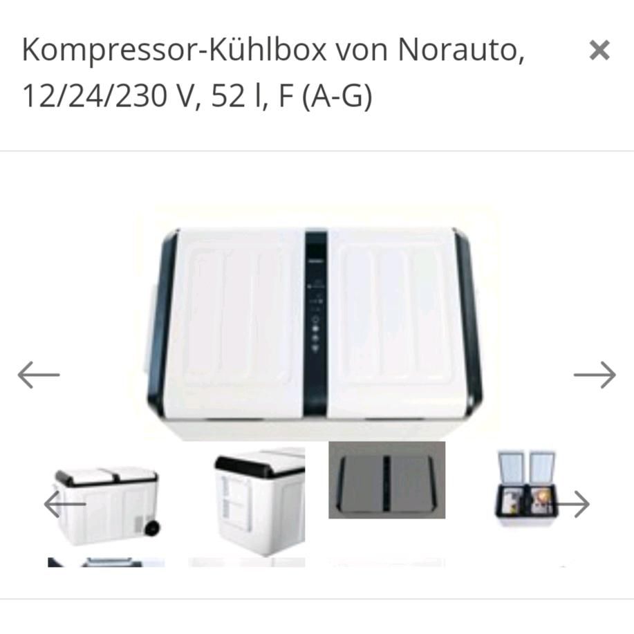 Kompressor-Kühlbox von Norauto, 12/24/230 V, 52 l, F (A-G) in München