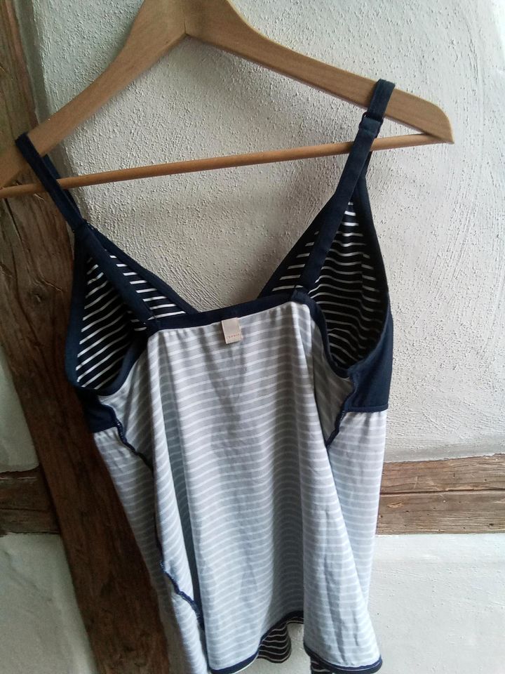 Umstandsbadeanzug 2-teilig, Tankini und Badehose in Täferrot