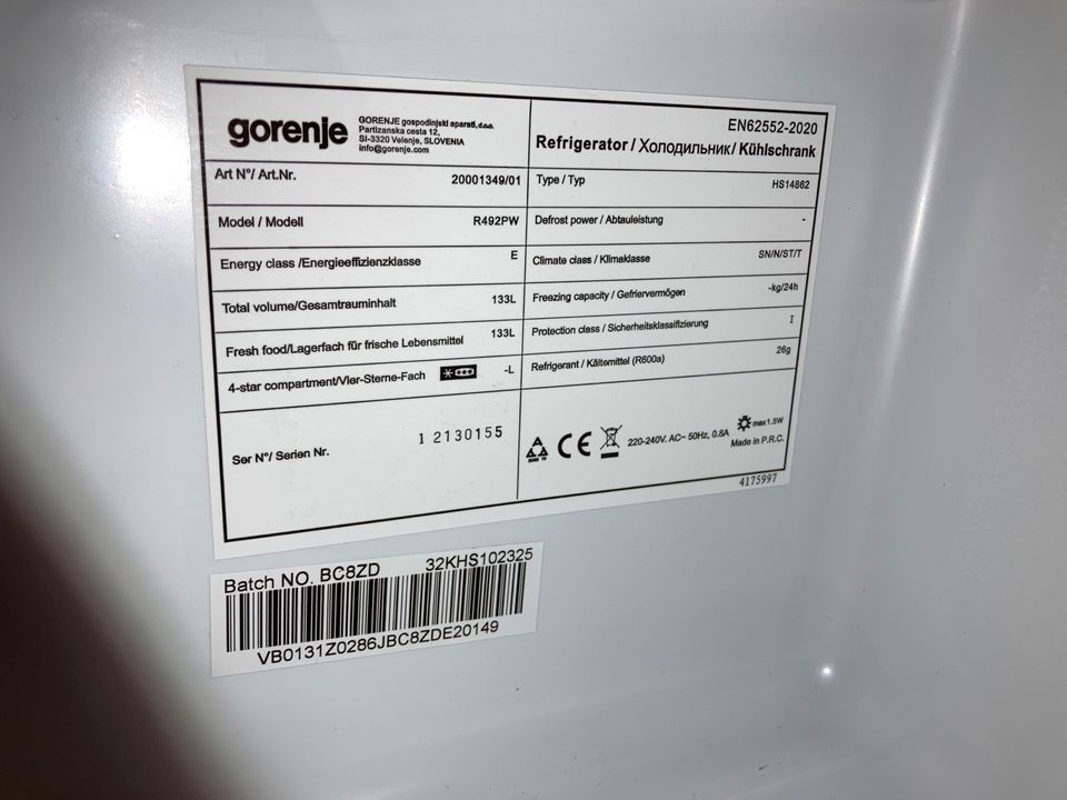 Kühlschrank Gorenje NEU in Hannover