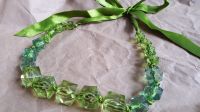 Halskette aus Au-Glasperlen mit grünem Band sehr feminin und zart Baden-Württemberg - Mannheim Vorschau