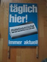 Zeitung Werbe Aufsteller Mittelbayerische Zeitung, 75 cm. Bayern - Ingolstadt Vorschau