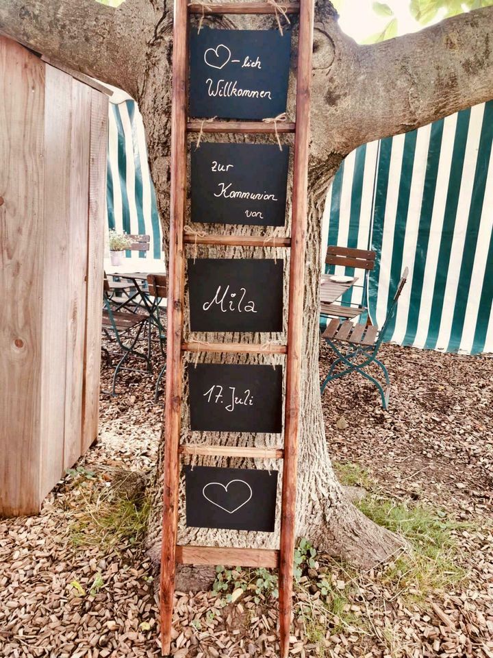 Vintage Fenster Schilder Wegweiser Hochzeit Deko Taufe Geburtstag in Keltern