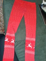 Warme Winterleggins rot S Rentiere Leipzig - Leipzig, Zentrum-Nord Vorschau