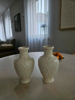2 Keramik Vasen Vintage Weiß, Creme, 18 cm hoch Dresden - Striesen-Süd Vorschau