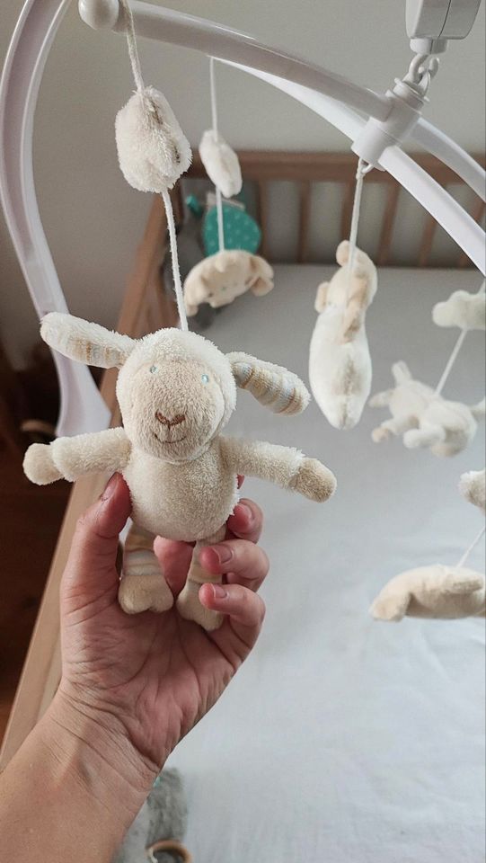 Baby Fehn Mobile mit Spieluhr zum aufziehen in Schwendi