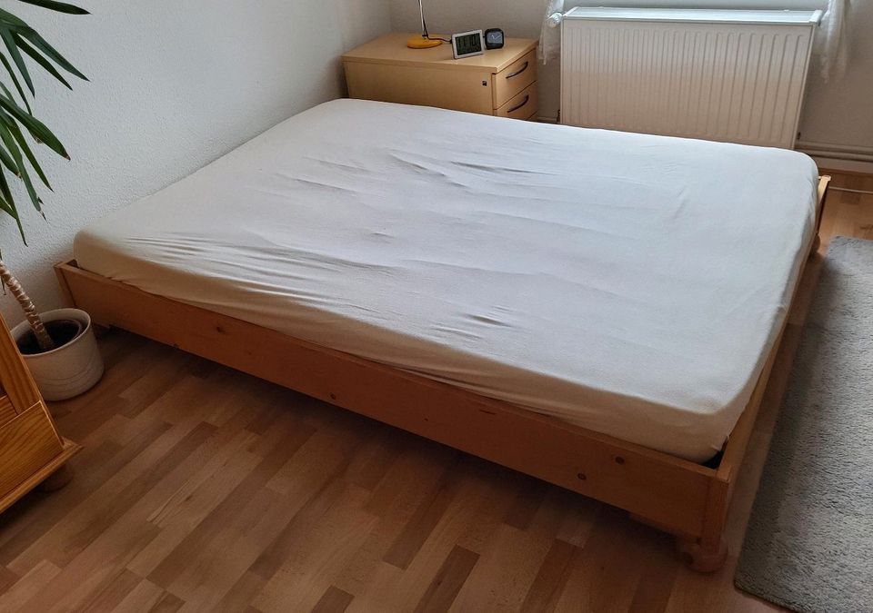 Stabiles Bett zu verschenken,  mit Matratze in Braunschweig