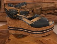 Damen Sandalen Sommer Schuhe Leder Echtleder Blau, EU 38 RAS München - Milbertshofen - Am Hart Vorschau