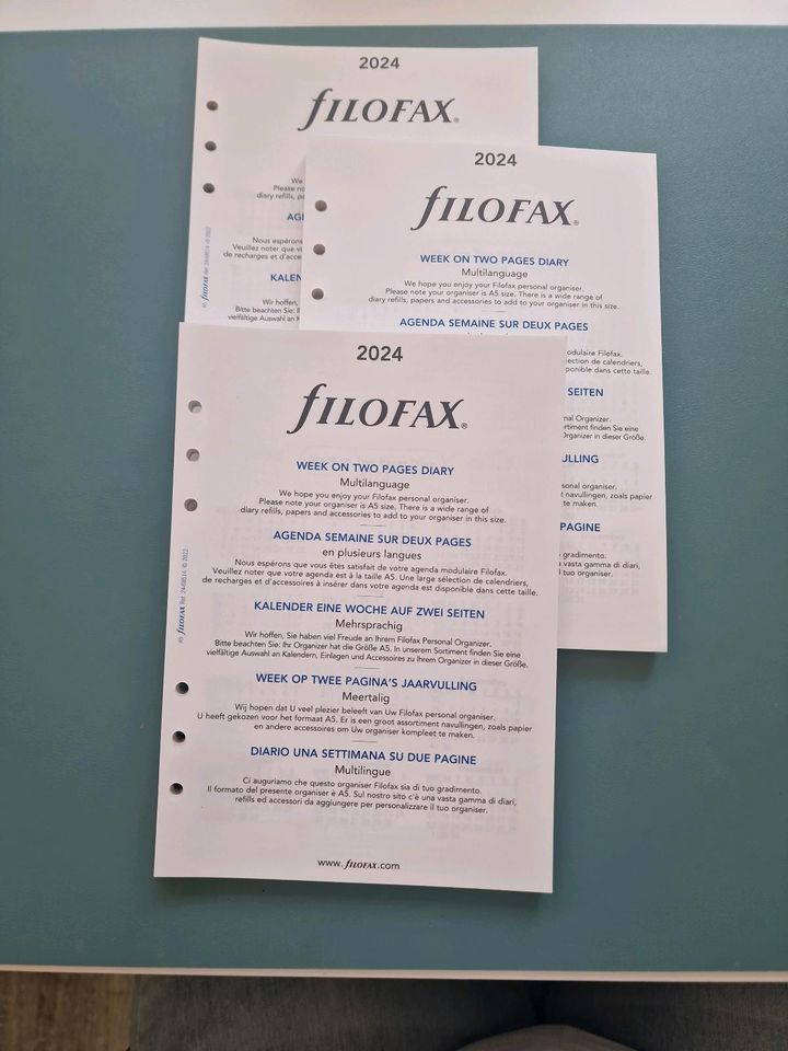 Filofax Kalendereinlagen 2024 A5 und Pocket in Berlin