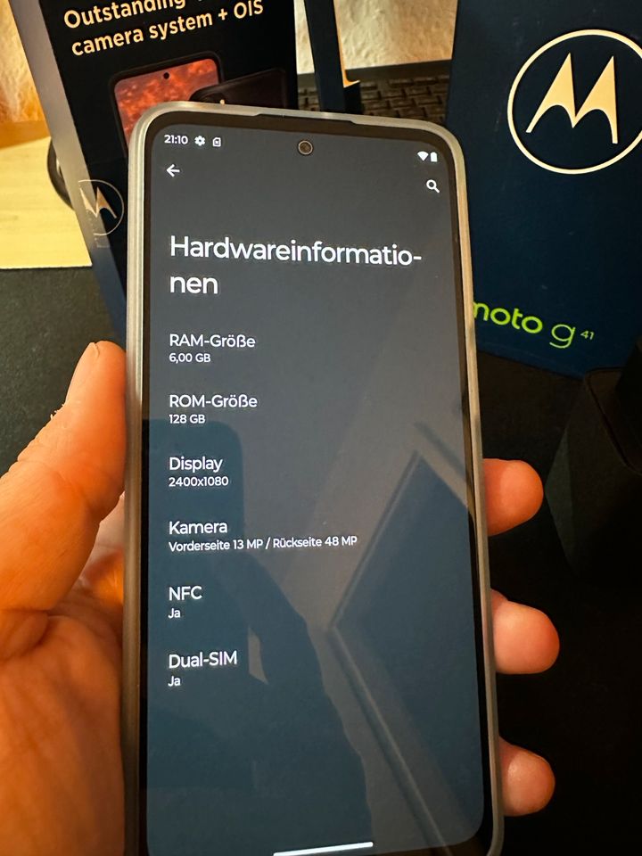 Motorola Moto G41 128GB Meteorite Black TOPZUSTAND in Nürtingen