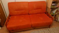 Schlafsofa Schlafcouch Sofa Couch Orange Holz Brandenburg - Bernau Vorschau