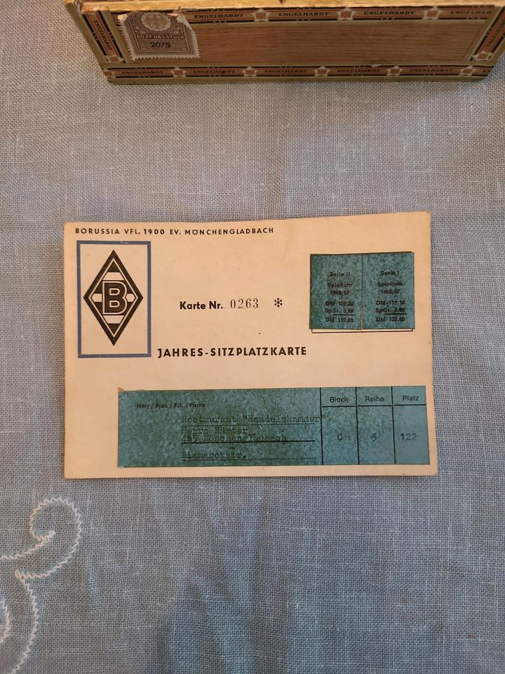 Borussia     Sitzplatzkarte 1966/1967 in Kaarst