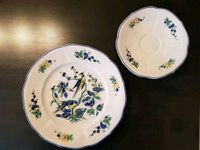 Kuchenteller mit Untertasse Villeroy & Boch Phoenix Blau Nordrhein-Westfalen - Schwalmtal Vorschau