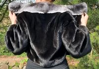 Nerzjacke schwarz Chinchilla Manakas Gr. 36 S Kopenhagen fur Schleswig-Holstein - Glinde Vorschau