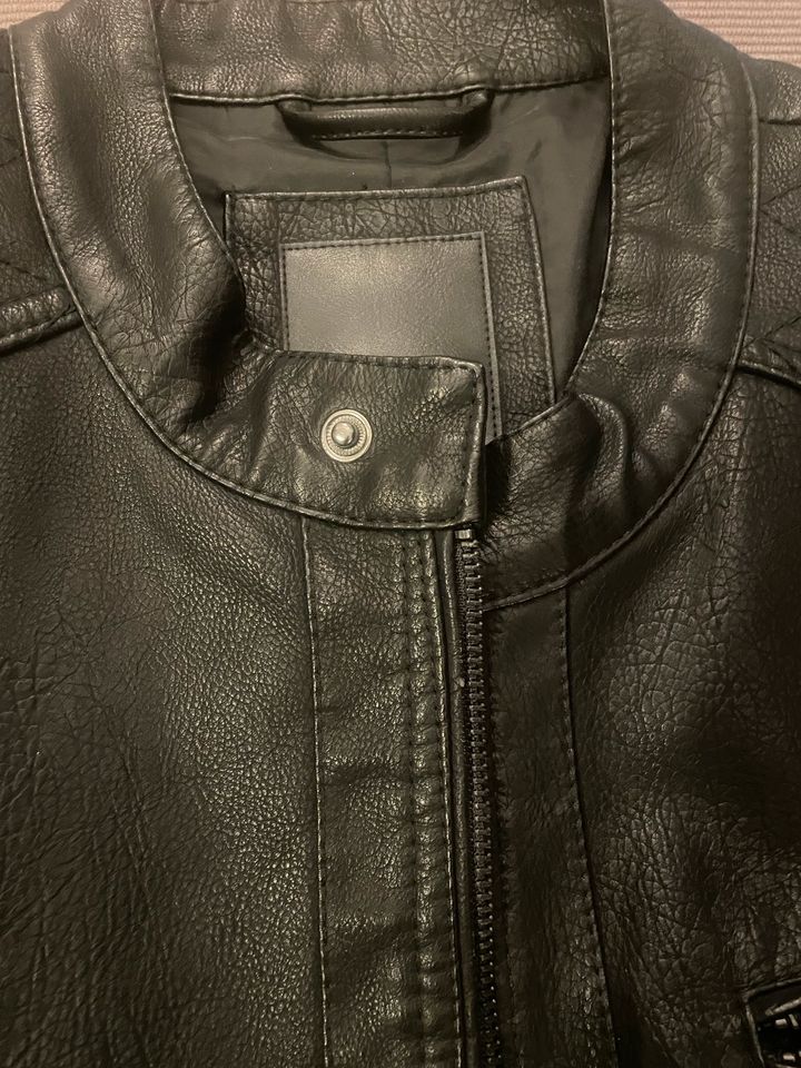 Herren Leder Optik Jacke Neu Only & Sons Gr.XXL Schwarz in Rüdesheim am Rhein