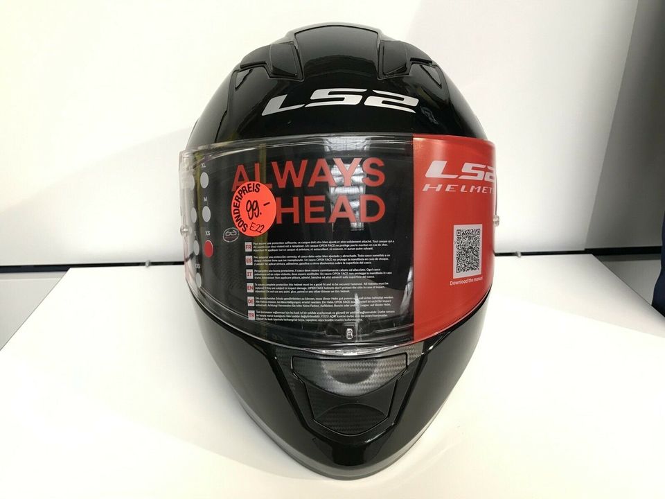 LS2 Helm FF320 Stream EVO Schwarz &Weiß, UVP 109€; Größe XS, S in Essingen