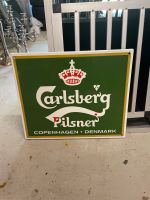 Emailliertes Werbeschild Carlsberg Beer, Dänemark, 1950er Werbung Schleswig-Holstein - Nortorf Vorschau
