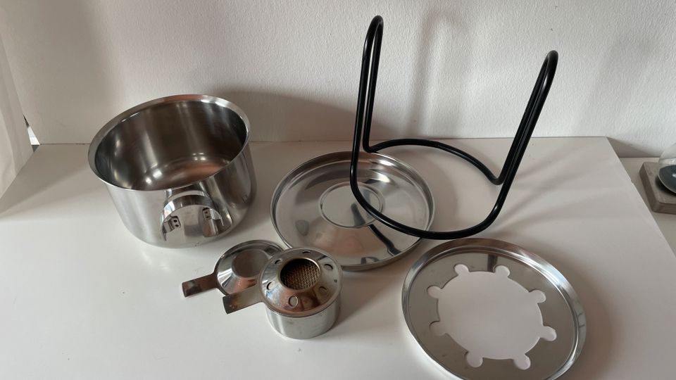 stelton Denmark Fondue Topf Set Edelstahl INOX in Frankfurt am Main