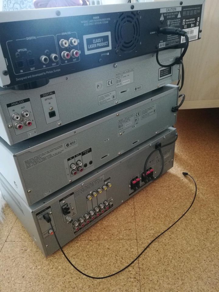 Sony Stereoanlage‼️4 Teile mit Fernbedienungen und Lautsprecher in Leonberg