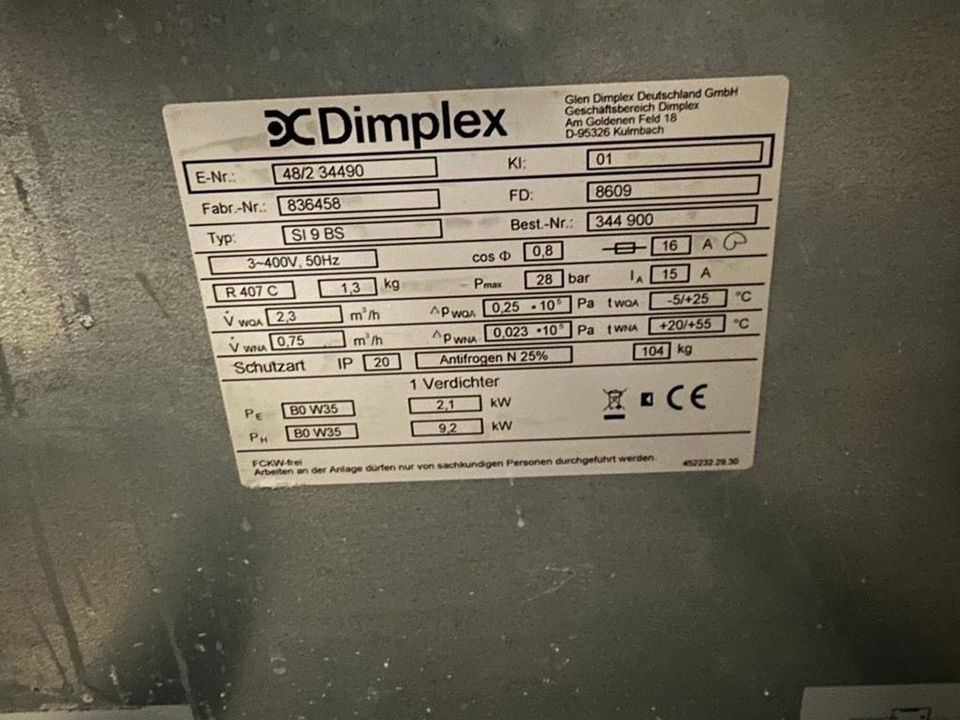 Dimplex Erdwärmepumpe in Radevormwald