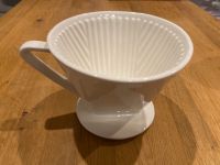 Kaffeefilter Pour Over, Handfilter, Porzellan weiß Sachsen - Mühlau Vorschau