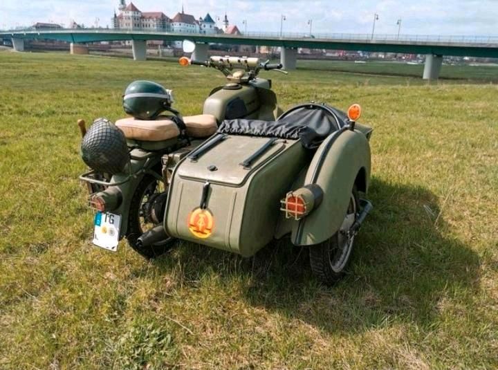 MZ ES 250/2-A orig. NVA Gespann in Torgau