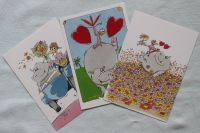 Postkarten mit Nilpferd und Vogel (animal cards) Nordrhein-Westfalen - Heiligenhaus Vorschau