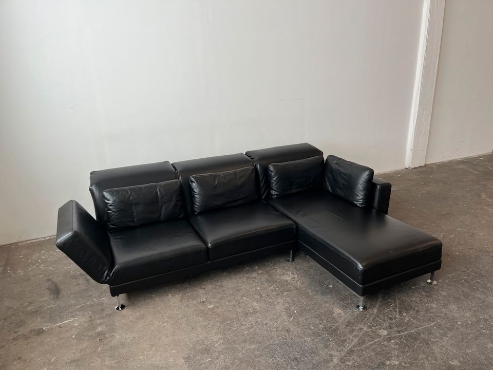 Brühl Moule Designer Ecksofa Couch Leder neuwertig in Backnang