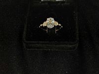 Oval  Verlobungsring Goldfarbenes diamant ring 52, 50 schick Vahr - Neue Vahr Nord Vorschau