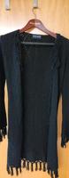 Long Cardigan schwarz mit Fransen Häkel Look Gr. S Bayern - Karlshuld Vorschau