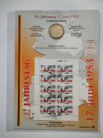 Numisblatt Volksaufstand DDR 1953 10 Euro Silbermünze Briefmarken Bayern - Trogen Vorschau