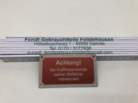 Schild Fendt Farmer bei kraftheberbetrieb keinen Beifahrer mitne Niedersachsen - Gehrde Vorschau