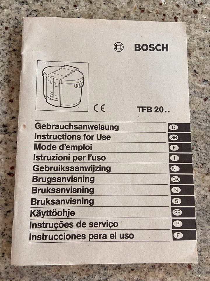 Bosch Fritteuse TFB 2001/02 in Singen