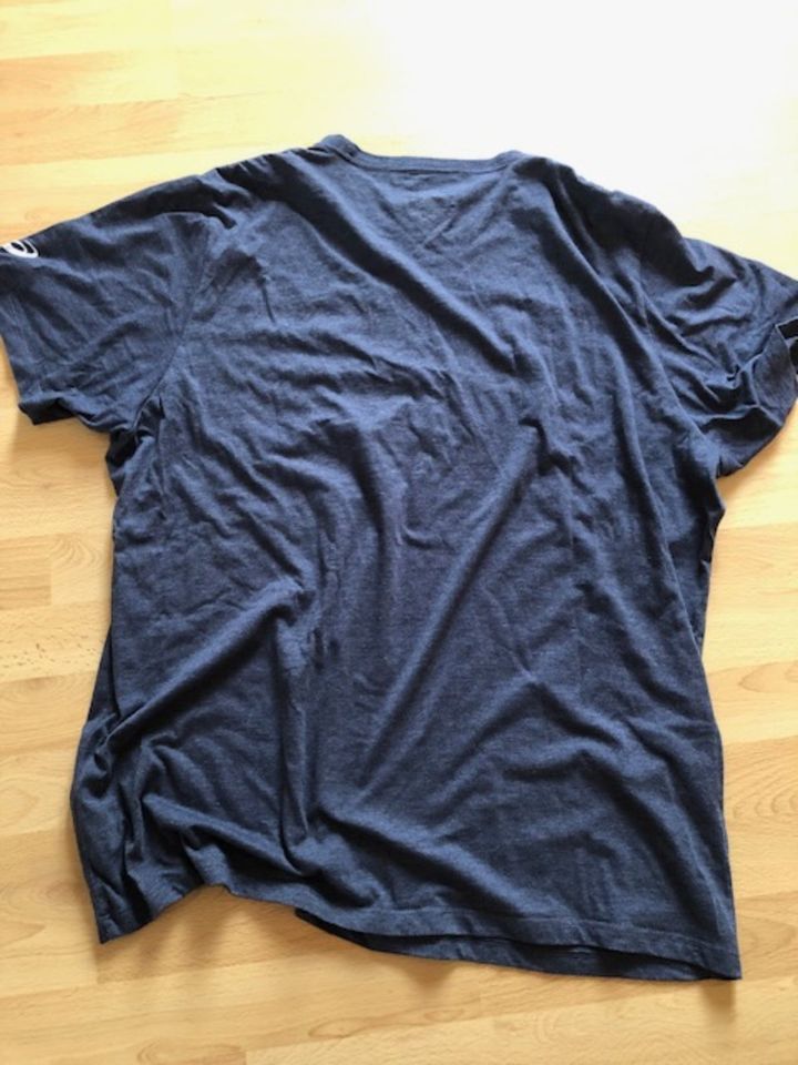 T-Shirt grau blau asics 2XL in Buseck