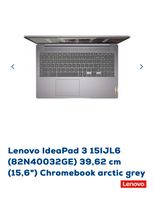 Lenovo IdeaPad 3, 15IJL6, 39,62 cm (15,6“) Cromebook arctic grey Nordrhein-Westfalen - Raesfeld Vorschau