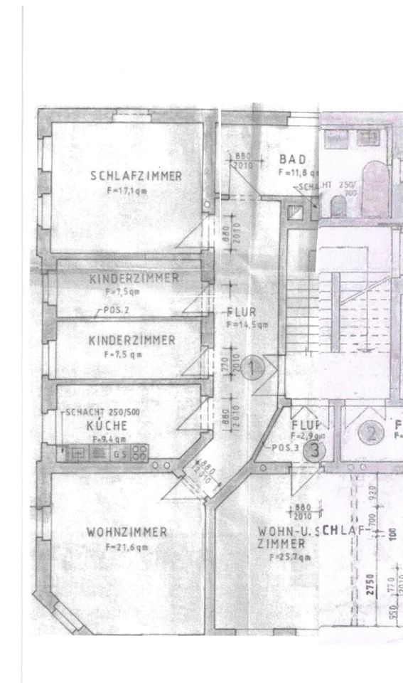 3 Räume + Arbeitszimmer - Parkettböden in Dresden