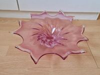 Murano Glasschale Schale rosa pink Obstschale Servierplatte Blatt Bayern - Gallmersgarten Vorschau