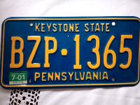 Autonummernschild - Kfz Kennzeichen Pennsylvania USA Hemelingen - Hastedt Vorschau