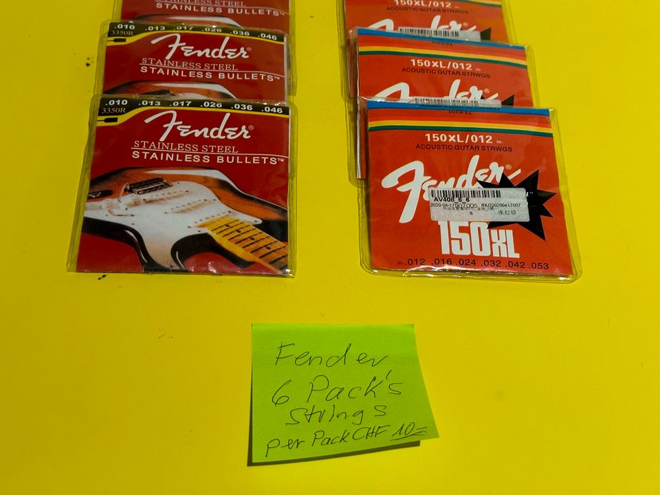 Fender Guitar Strings per Pack in Weil am Rhein