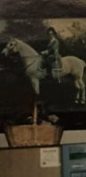 Altes Bild eines Reiters auf einem Schimmel ca 1900 Dortmund - Kirchlinde Vorschau