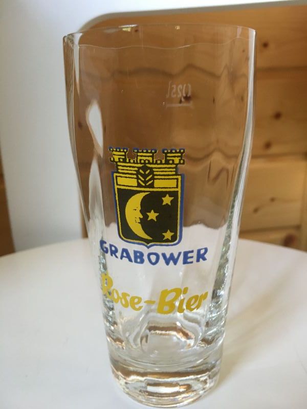 Bierglas Grabower Rose-Bier in Eggersdorf