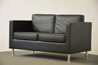 Büromöbel 2er Sofa  Leder schwarz, gebraucht Nordrhein-Westfalen - Zülpich Vorschau