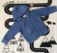 Zara Babyboy Bikerjacke Biker Weste Pikee Hoodie Kapuze 92 blau Saarland - Homburg Vorschau