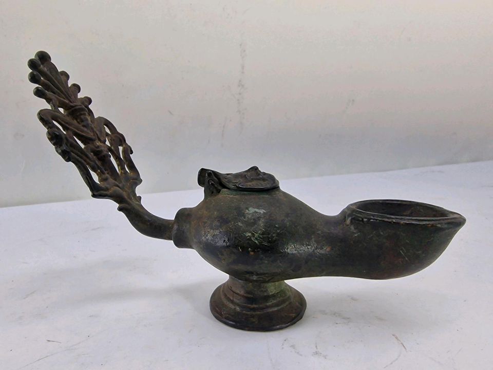 Aus Nachlass - Römisch-byzantinische Bronze Öllampe in Heusweiler