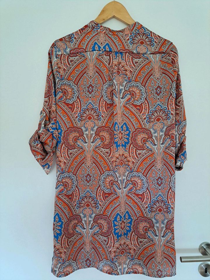 Tunika Kleid Mango S XS 34 36 Paisley rot blau in Malsch