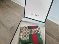 Orig. Gucci GG Halstuch/Schal/Bandana aus Seide in Rot/Grün/Beige Baden-Württemberg - Mannheim Vorschau