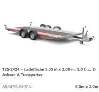 Autotransportanhänger Brian James Trailers 5m x2m Niedersachsen - Helmstedt Vorschau