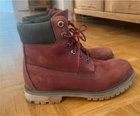 Timberland Boots Gr 37, bordeauxrot München - Allach-Untermenzing Vorschau